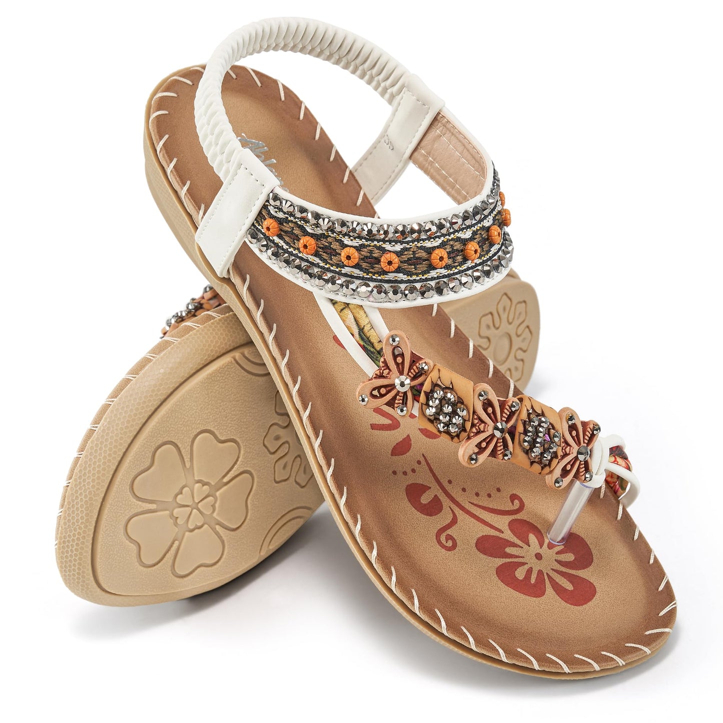 Radhita Casual Ankle Strap Elastic Slip on Beach Sandal
