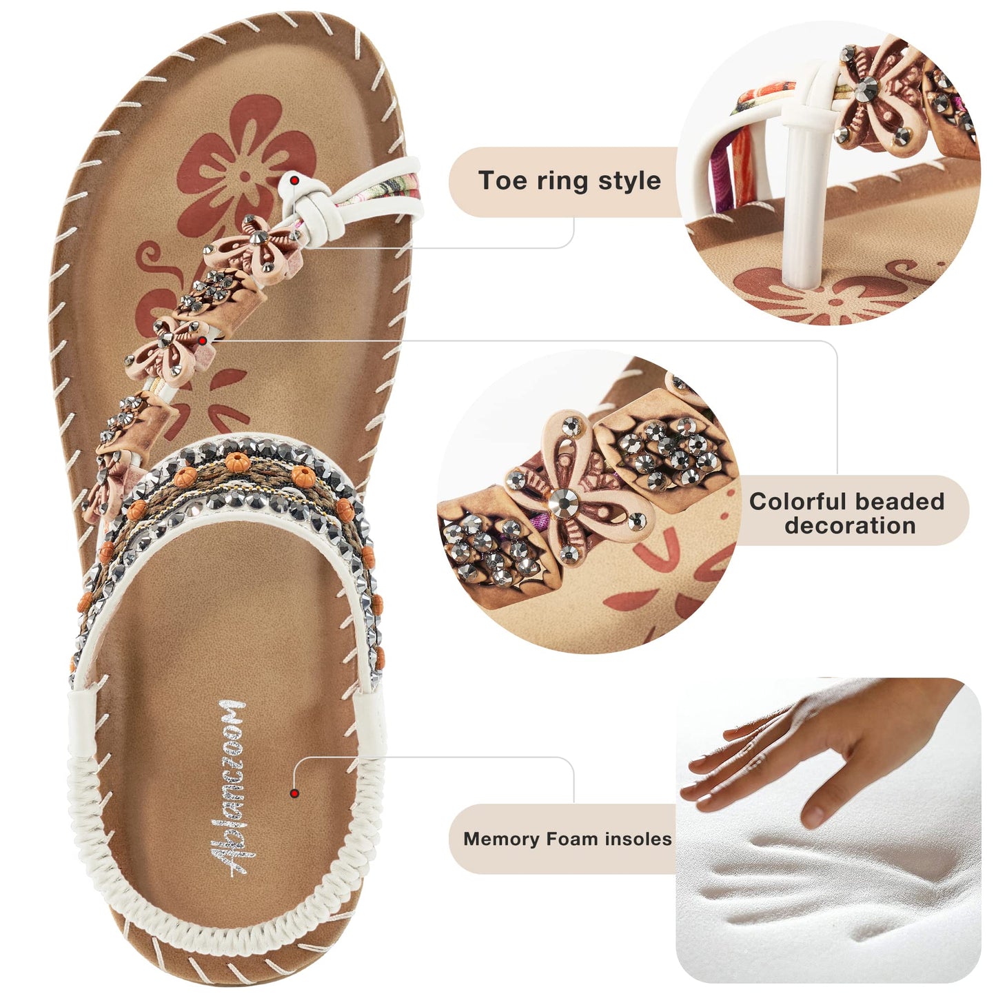 Radhita Casual Ankle Strap Elastic Slip on Beach Sandal