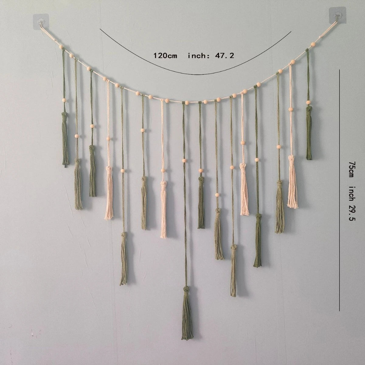Radhita Macrame Leaf Feather Wall Hanging Decor