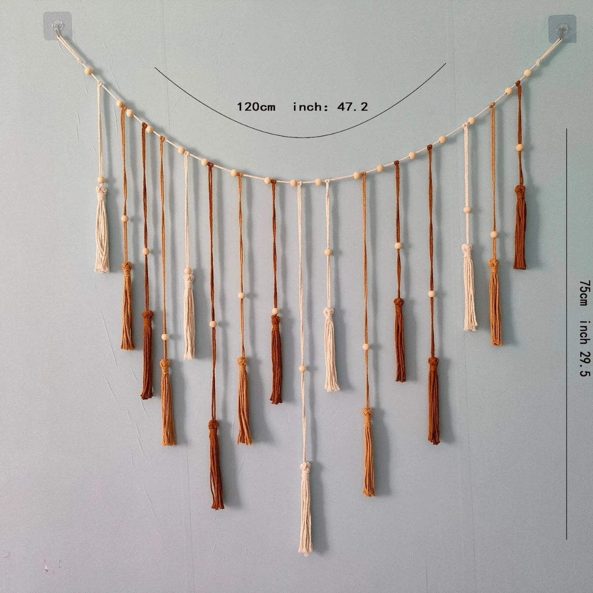 Radhita Macrame Leaf Feather Wall Hanging Decor